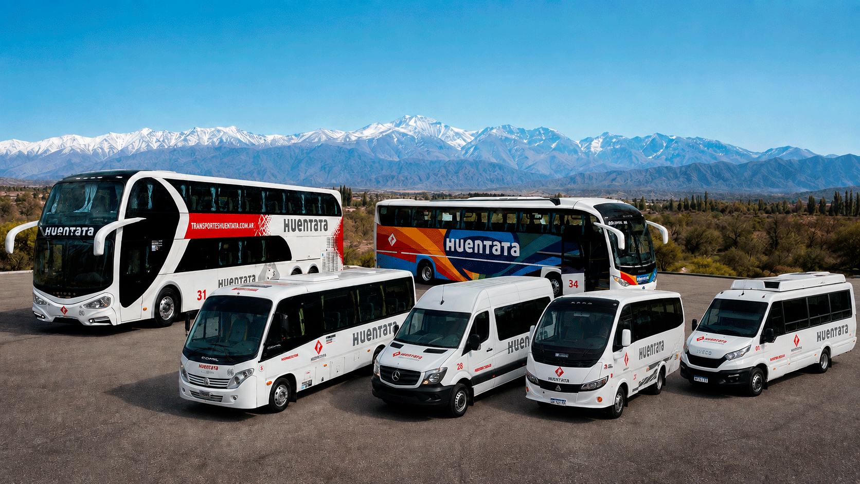Flota de vehículos de Huentata Servicios Turísticos